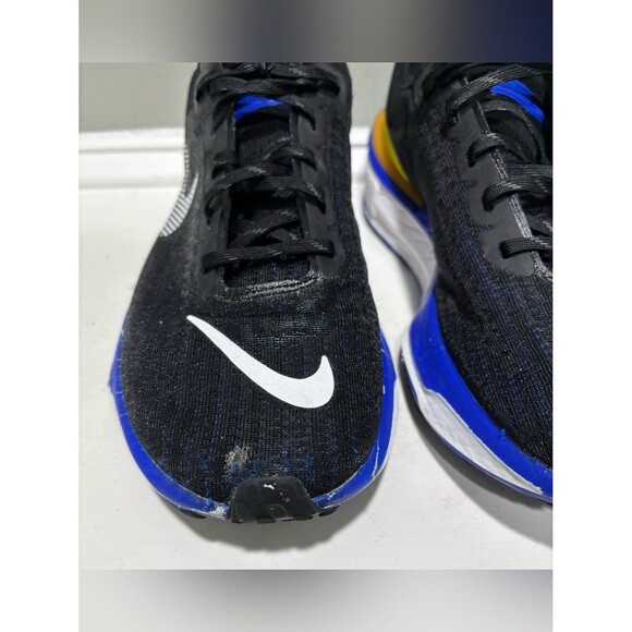 Nike Black/Blue/Yellow Running Sneakers ZoomX Invincible Run Flyknit 3-size 11